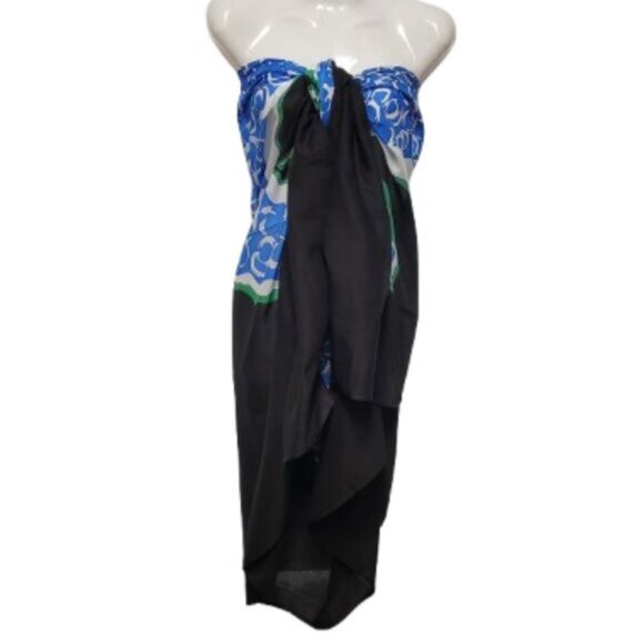 Womens Sarong Pareo Cotton Wrap HandPainted Batik Wrapskirt Beachwear -NEW - Picture 1 of 5